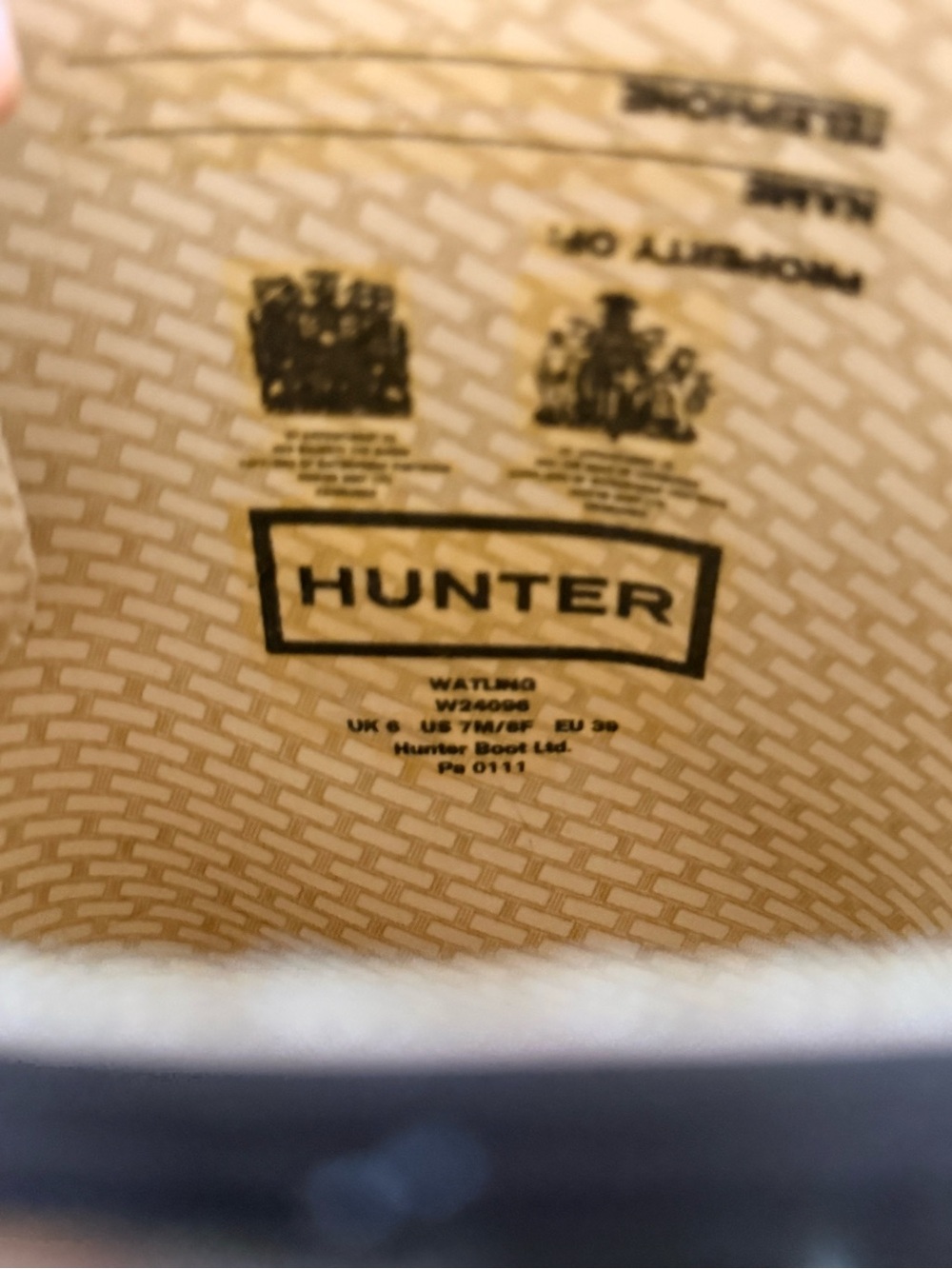 Hunter Watling Tall Lace-Up Rain Boots Knee-High- Rare-Discontinued - Picture 7 of 9